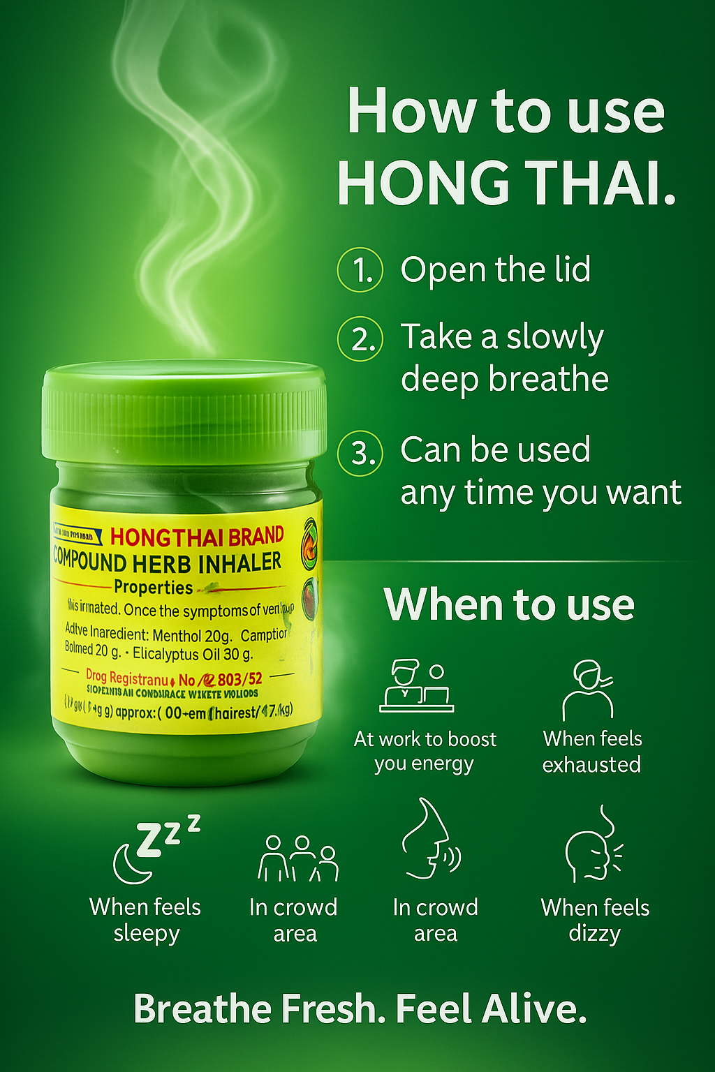 Hong Thai Traditional Thai Herbal Inhalant
